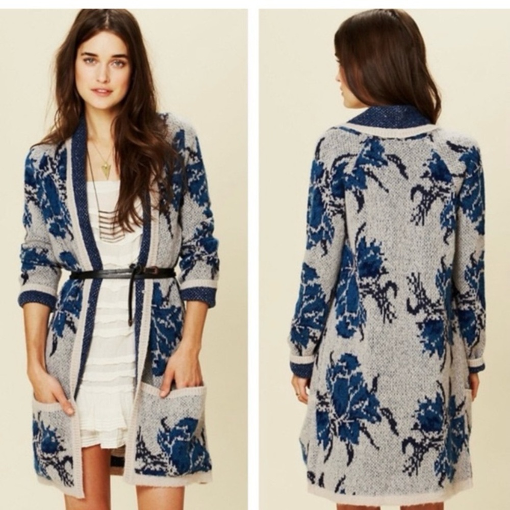 Free People knit cardigan